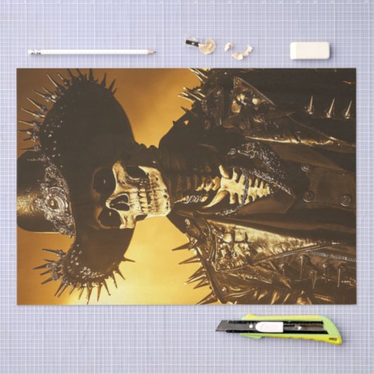 Decoupage Gothic Spiked Cowboy Dark Fantasy Tissuepapier (Craft)