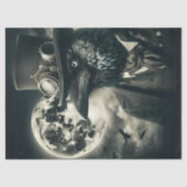 Decoupage Gothic Steampunk Raven Mystical Moon Tissuepapier (Voorkant)