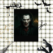 Decoupage Gothic Vampire Art Tissuepapier