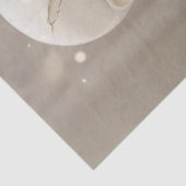 Decoupage Gothic White Glass Skeleton Paar Wed Tissuepapier (Detail)