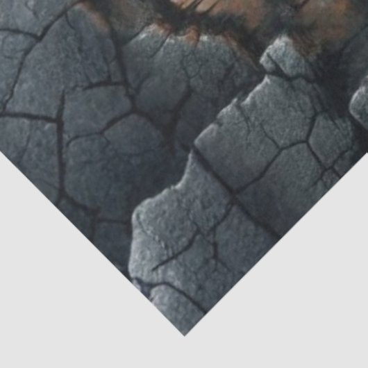 Decoupage Gothic Witch Moonlight Forest Scene Tissuepapier (Detail)