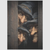 Decoupage Gothic Witches Peeking Art  Tissuepapier (Voorkant)