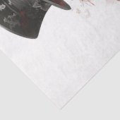 Decoupage Gotische Elegantie van Skeleton Wedding Tissuepapier (Detail)