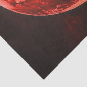 Decoupage Gotische Rode Maan Zwarte Boom Crimson H Tissuepapier (Detail)