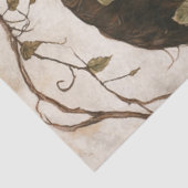 Decoupage gotische skeletten met bloemenkronen tissuepapier (Detail)