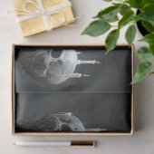 Decoupage Gotische Vrouw Blauwe Kandelaar Tissuepapier (Geschenk)