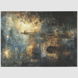 Decoupage Gouden Koepel van de Rots Jeruzalem Tissuepapier