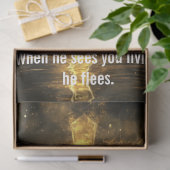 Decoupage Gouden Kruis doorboren door de duisterni Tissuepapier (Geschenk)