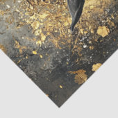 Decoupage Gouden Majesteit Zwarte Hengst Tissuepapier (Detail)