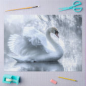 Decoupage Graceful Swan Pond Reflectie Tissuepapier (Craft)