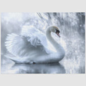 Decoupage Graceful Swan Pond Reflectie Tissuepapier (Voorkant)