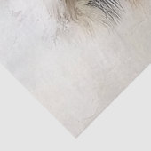 Decoupage gracieuze witte sierlijke struisvogel ro tissuepapier (Detail)