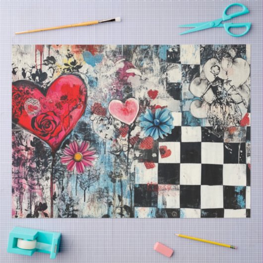 Decoupage Graffiti Valentijn Street Art Tissuepapier (Craft)