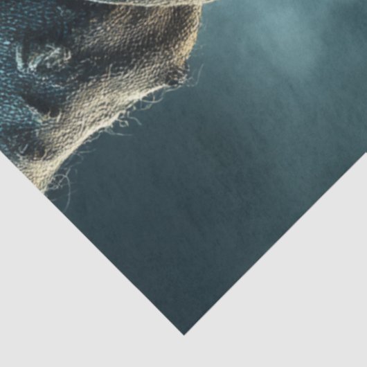 Decoupage griezelige vogelverschrikker gotische st tissuepapier (Detail)