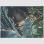 Decoupage griezelige vogelverschrikker gotische st tissuepapier (Voorkant)