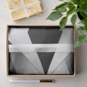 Decoupage Grijs Geometrische Diamant Patronen Tissuepapier (Geschenk)