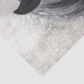 Decoupage grillig Abstract zwart wit paard Tissuepapier (Detail)