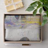 Decoupage grillig meisje dansen in verf tissuepapier (Geschenk)