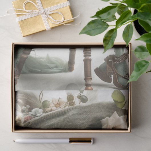 Decoupage grillig tissuepapier (Geschenk)