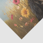 Decoupage grillige 3 geiten in het veld tissuepapier (Detail)