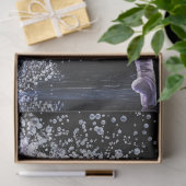 Decoupage grillige balletdanser in het Paarse Tissuepapier (Geschenk)