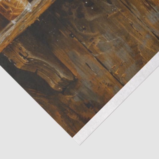 Decoupage grillige bar scene Koeien Drink Tissuepapier (Detail)