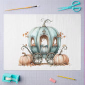 Decoupage grillige Blauwgroen pompoen vervoer Tissuepapier (Craft)