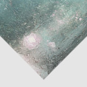 Decoupage grillige Blauwgroen Sprookjeswagen & Hor Tissuepapier (Detail)