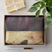 Decoupage grillige blonde meisje in Wonderland Tissuepapier (Geschenk)