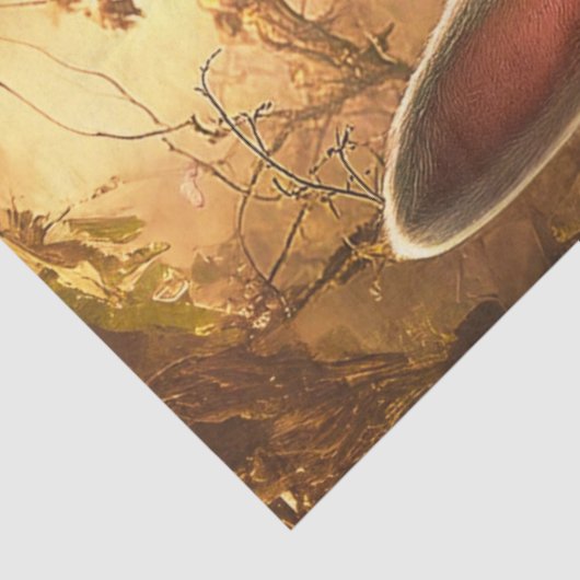 Decoupage grillige blonde meisje in Wonderland Tissuepapier (Detail)