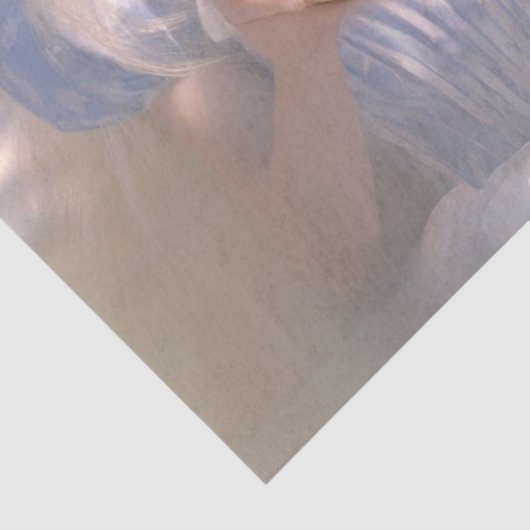 Decoupage grillige blonde meisjes konijnen & Pasen Tissuepapier (Detail)