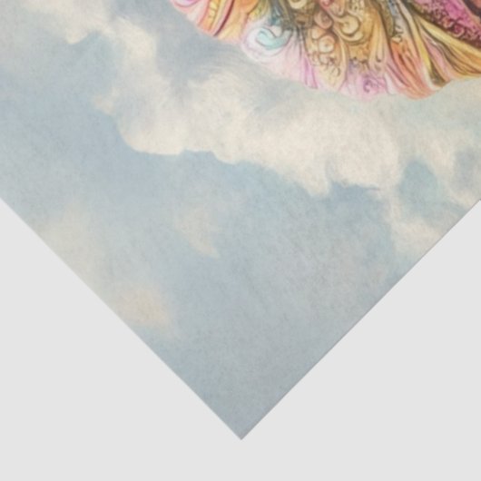 Decoupage grillige bruisende Afrikaanse olifant Tissuepapier (Detail)