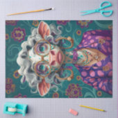 Decoupage grillige cartoonachtige dame Koe Bella M Tissuepapier (Craft)