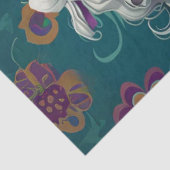 Decoupage grillige cartoonachtige dame Koe Bella M Tissuepapier (Detail)