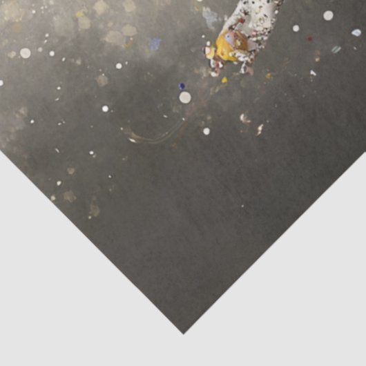 Decoupage grillige circus clown kleurrijke kostuum tissuepapier (Detail)