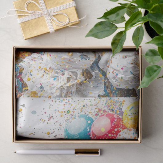 Decoupage grillige clown paar circus tissuepapier (Geschenk)