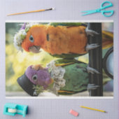 Decoupage grillige concur vogels bruiloft tissuepapier (Craft)