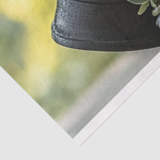 Decoupage grillige concur vogels bruiloft tissuepapier (Detail)