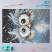 Decoupage grillige Crazy Eyed Wackadoodle Uil Tissuepapier (Craft)