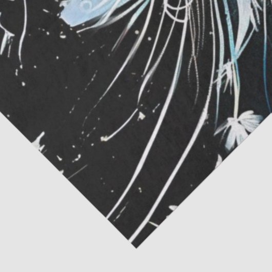 Decoupage grillige Crazy Eyed Wackadoodle Uil Tissuepapier (Detail)