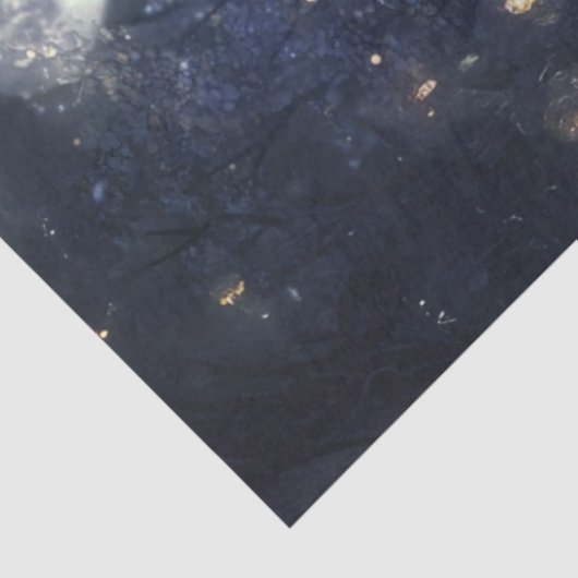 Decoupage grillige eenhoorn kristallen vleugels tissuepapier (Detail)