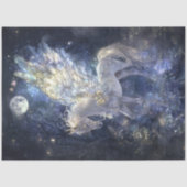 Decoupage grillige eenhoorn kristallen vleugels tissuepapier (Voorkant)