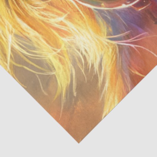 Decoupage grillige fantasie schepsel levendige kle tissuepapier (Detail)