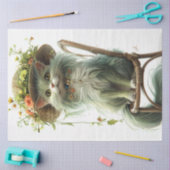 Decoupage grillige flamboyante kat Whiskers Tissuepapier (Craft)