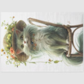 Decoupage grillige flamboyante kat Whiskers Tissuepapier (Voorkant)