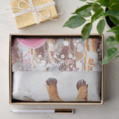 Decoupage grillige Giraffes blazen bubbels Tissuepapier (Geschenk)