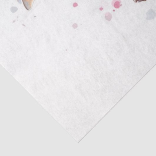 Decoupage grillige Giraffes blazen bubbels Tissuepapier (Detail)