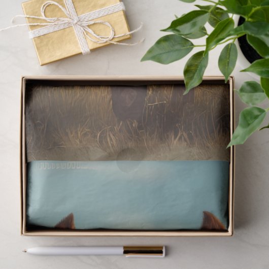 Decoupage grillige grappige dierlijke pose tissuepapier (Geschenk)