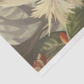 Decoupage grillige haan kip paar getrouwd tissuepapier (Detail)