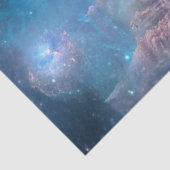 Decoupage grillige hemelse landschap Misty Blue Tissuepapier (Detail)